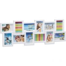 Cadre photo pour 12 photos blanc