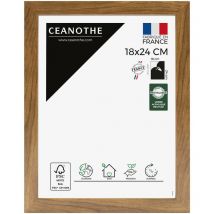 Cadre Photo Marron 18x24 cm et 24x18 cm - Convient au A5 – Fabriqué en France - Cadre Precious Marron 18x24 cm - Cadre photo en Résine recyclée