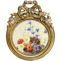 Cadre photo rond antique, petit format, pour décoration de chambre à coucher