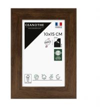 Ceanothe - Cadre Photo Marron 10x15 cm et 15x10 cm - Convient au A6 – Cadre pour Photo 10x15 cm, Affiche ou Poster - Cadre Photo Eternel Marron 10x15