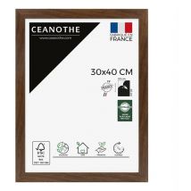 Ceanothe - Cadre Photo Marron 30x40 cm et 40x30 cm - Convient au A4 – Cadre pour Photo 30x40 cm, Affiche ou Poster - Cadre Photo Eternel Marron 30x40