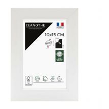 Ceanothe - Cadre Photo Blanc 10x15 cm et 15x10 cm - Convient au A6 – Cadre pour Photo 10x15 cm, Affiche ou Poster - Cadre Photo Eternel Blanc 10x15