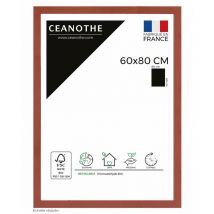 Emotion - Cadre Photo Terracotta 60x80 cm et 80x60 cm - Cadre Photo Bois fsc - Convient au Format A2 et Affiche Poster – Fabriqué en France – Cadre