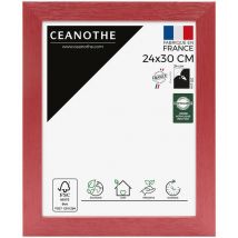 Cadre Photo Rouge 24x30 cm et 30x24 cm - Cadre Photo Bois fsc - Convient au Format A4 – Fabriqué en France – Cadre Photo Tutti Frutti Rouge - Verre