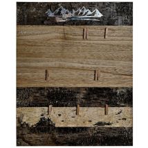 Cadre photo Dkd Home Decor brun bois métal aluminium naturel 40 x 2 x 50 cm