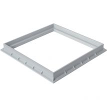 First Plast - Cadre polypropylène 450 x 450 mm - Gris