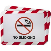 Pochettes autocollantl. DIN A 4 rouge/blanc