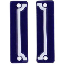 Cadre pour numéro de maison en fer émaillé (Lot de 2)