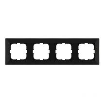 Cadre quadruple 4x noir métallique Exen Odak