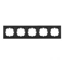 Cadre quintuple 5x noir brossé Exen comfort