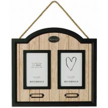 Cadre à suspendre pour 2 photos 36 cm