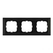 Cadre triple 3x noir métallique Exen Odak