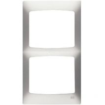 Cadre vertical à 2 éléments silver luna BJC Coral 21112-PL