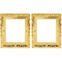 Cadres photo miniatures Cadre photo baroque antique Décor (2 pièces)