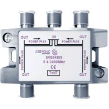 Répartiteur Terrestre Et Satellite Cae Sve04bis 1→4 Power Pass F-type (5–2400 Mhz)