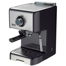 Tm Electron - TMPCF101 Machine à expresso manuelle avec 15 bars de de pression, 1200W, réservoir de 1,2 l, mousseur à lait de, 3 fonctions, en acier