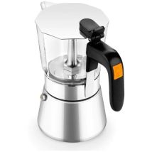 Cafetera 4 Tazas Bra Flavour Crystal Inox