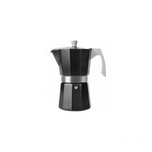EDM - Cafetera aluminio inducción negra para 3-6 tazas Evva 623106 ibili