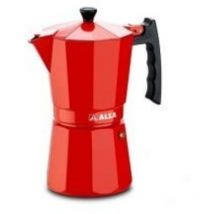 Cafetera Italiana Alza luxe red 9 Tazas
