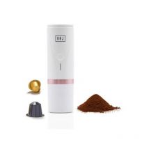 BOJ - Cafetera portatil a bateria usb 80 ml blanca