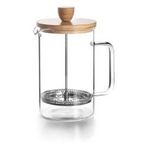 Lacor - Cafetera embolo cristal madera 80 cl