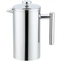 Cafetière à presse française en acier inoxydable 1L, cafetière à presse française avec triple filtre