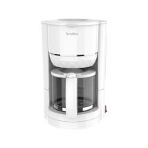 Terraillon - Cafetiere filtre – 15353 diamant Blanc - 1.25L - 980W - Verseuse verre - Maintien au chaud