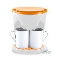 Suinga - Cafetière goutte à goutte orange 0,6 litre, 2 tasses 450 w