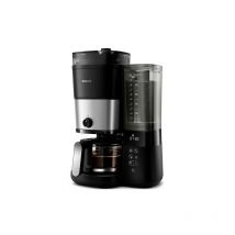Philips - Home HD7900/01 Cafetière noir, argent Nombre de tasse=10 avec broyeur, minuteur, fonction de conservation de la chaleur R056112