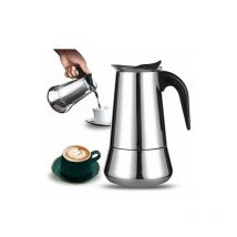 Cafetière italienne, 2 tasses en acier inoxydable compatible avec tous les types de lampes, 100ml Trimec