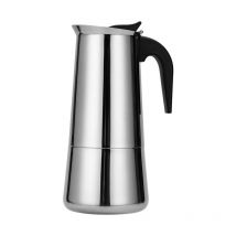 Cafetière Italienne, Cafetière Moka en inox Cafetière à Pression 300ml Grande Contenance Compatible avec Plaque à Induction avec Poignée Ergonomique