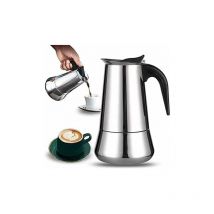 Gabrielle - Cafetière italienne inox 12 tasses, compatible tous types de sources de chaleur 12 tasses