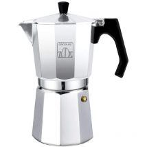 Cecotec - Cafétéria italien Mokclassic 300 brillant. Aluminium, pour toute la cuisine, 3 tasses à café, articulation en silicone, mangue ergonomique