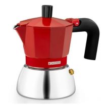 Induction Cafetière italienne Inox de Aluminium et acier inoxydable, Capacité de 9 tasses de, Poignée résistante à la chaleur, Lavage facile de,
