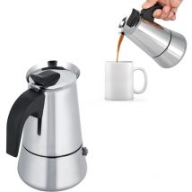 Feiyue - Cafetière Moka en acier inoxydable pour cuisinière, cafetière expresso, percolateur, cafetière cubaine italienne portable pour grande