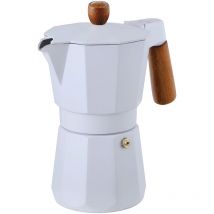 Cafetière NATURALLY 6 tasses en aluminium blanc mat Bergner