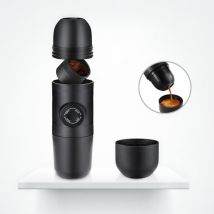 Cafetière portative, cafetière manuelle de 70 ml, mini cafetière à café moulu, portable, machine à expresso Cafetière manuelle, pour campar randonnée