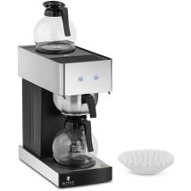 Royal Catering - Cafetière professionnelle 2 x 1,8 l 2 plaques chauffantes 2 pichets verre