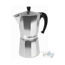 Cafetière italienne Orbegozo en aluminium. Capacité 9 tasses