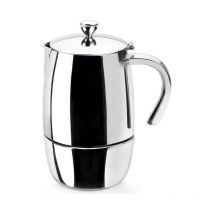Lacor - Cafetière Express Luxe en acier inoxydable - 4 tasses