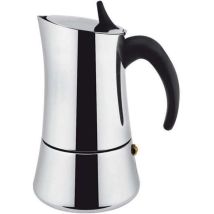Caffettiera Elly Espresso Induzione 6 Tazze Acciaio Inox 18/10 – Manico Nylon – Finitura Lucida