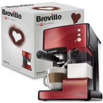 VCF045X - Macchina da caffè rosso/metallico - Breville