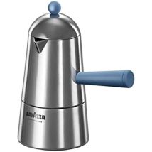 Lavazza - Ilsa Pop Carmencita Caffettiera In Alluminio, Manico Blu, Tazze 2