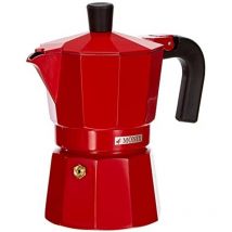 Monix - Caffettiera Italiana in Alluminio 3 Tazze Fragola