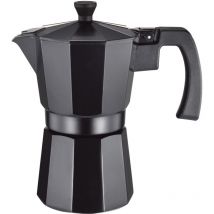 Alfa Dyser - Caffettiera Supreme in alluminio nero 1 tazza