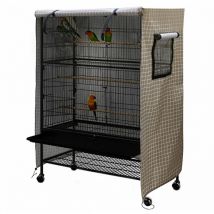 Cage a oiseaux lavable et housse anti-poussiere, grande couverture de cage a oiseaux en treillis