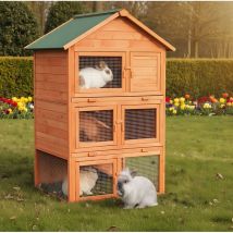 Cage Clapier Enclos pour lapins 106 x 83 x 160 cm-Modele 029 Jumbo