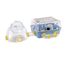 No Brand - Ferplast combi 2 Cage compacte pour hamsters avec aire de jeux Gym. Variante combi 2 - Misure: 79.5 x 29.5 x h 26.3 cm - Bleu