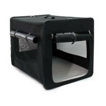 Cage de transport m pliable Chiens (58x46x53 cm) - Noir