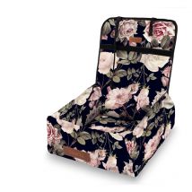 Cage de transport pour chien Petsen en noir et rose